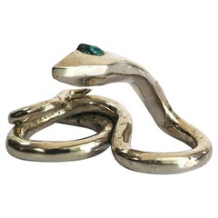 Handmade Sculpture in Snake Form by Los Castillo