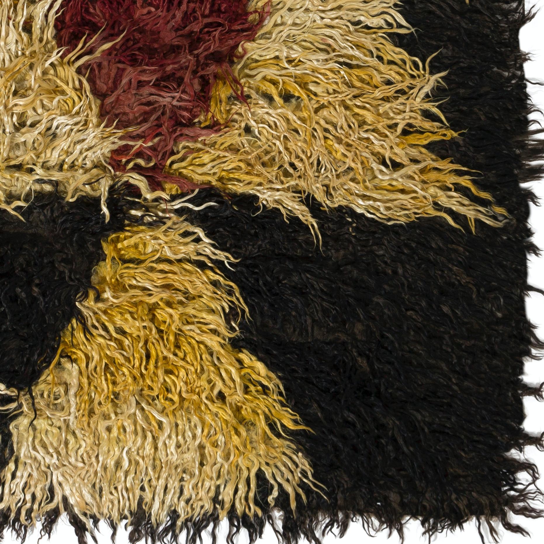 Alfombra Shag Pile hecha a mano. 100% lana de mohair. Alfombra peluda. Opciones personalizadas disponibles Anudado a mano en venta