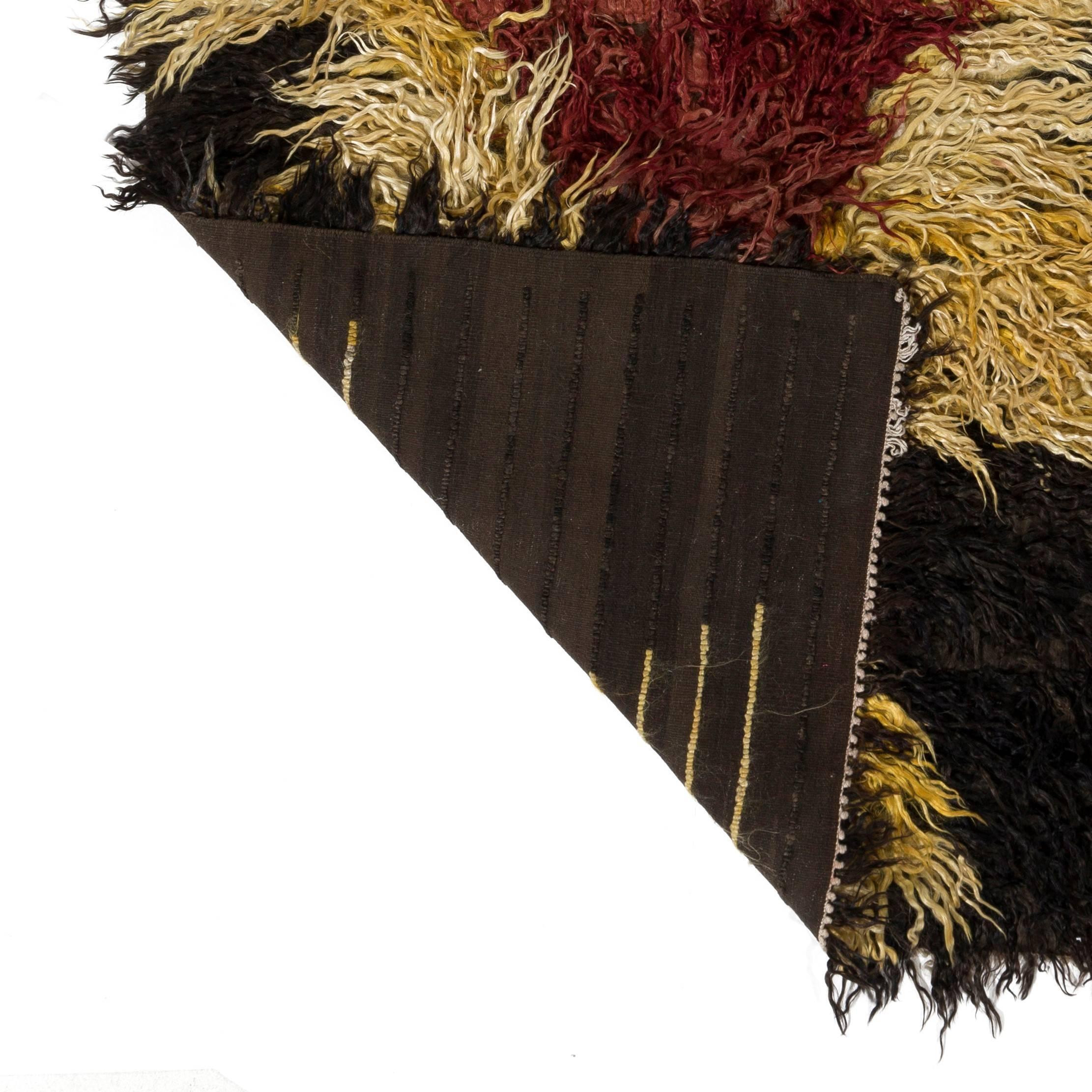 Alfombra Shag Pile hecha a mano. 100% lana de mohair. Alfombra peluda. Opciones personalizadas disponibles en Nuevo estado para la venta en Spring Valley, NY