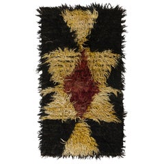 Alfombra Shag Pile hecha a mano. 100% lana de mohair. Alfombra peluda. Opciones personalizadas disponibles