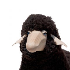 Pelaje rizado de oveja marrón hecho a mano  por Hans Peter Krafft, Meier Alemania.