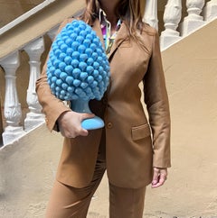 Handmade Sicilian Ceramic Pine Nut Italian Pottery