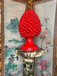 Handmade Sicilian Ceramic Pine Nut Italian Pottery