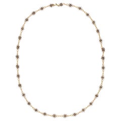 Handgefertigte Halskette aus Silber und Gold von Lucie Heskett-Brem