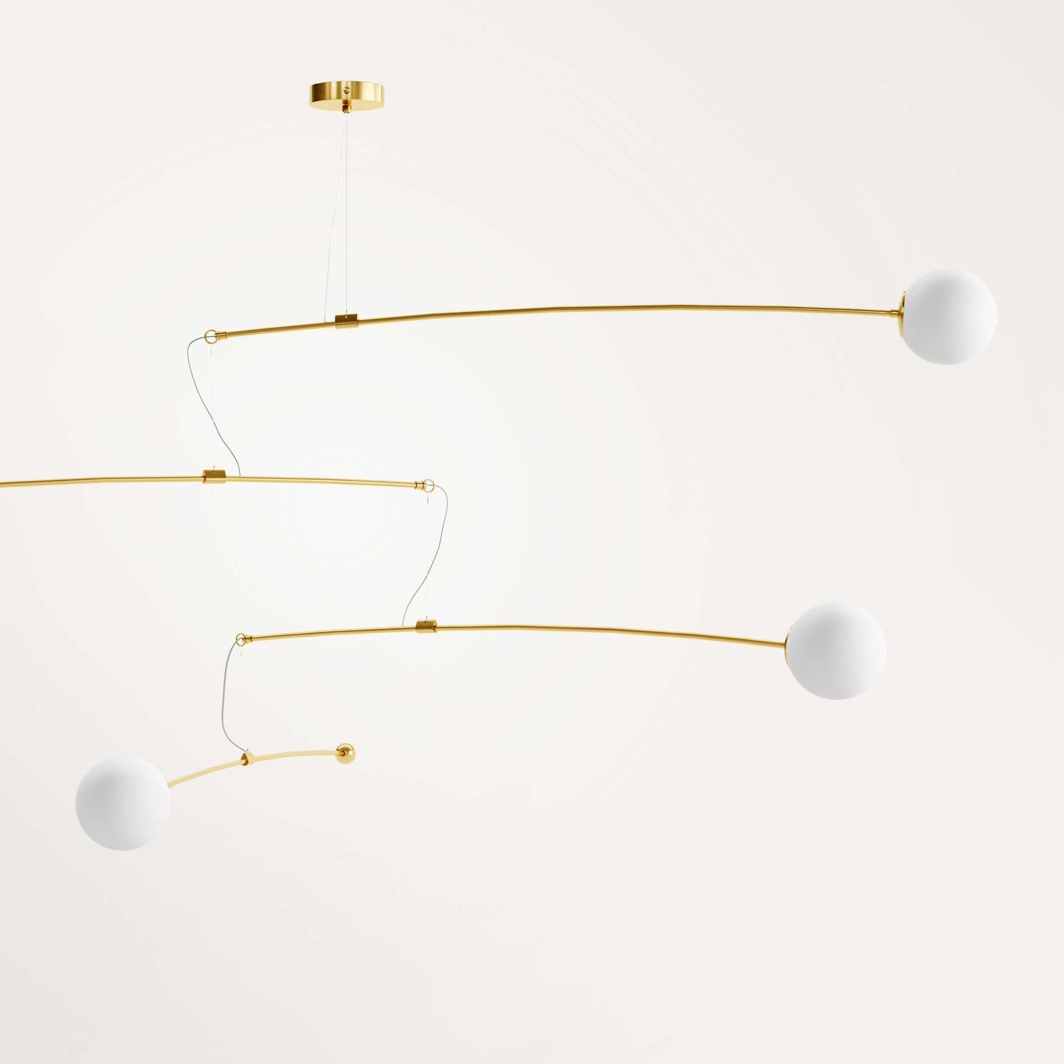 Modern Handmade Small Notos Chandelier by Gobo Lights For Sale