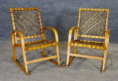 Handmade Snowshoe Armchairs