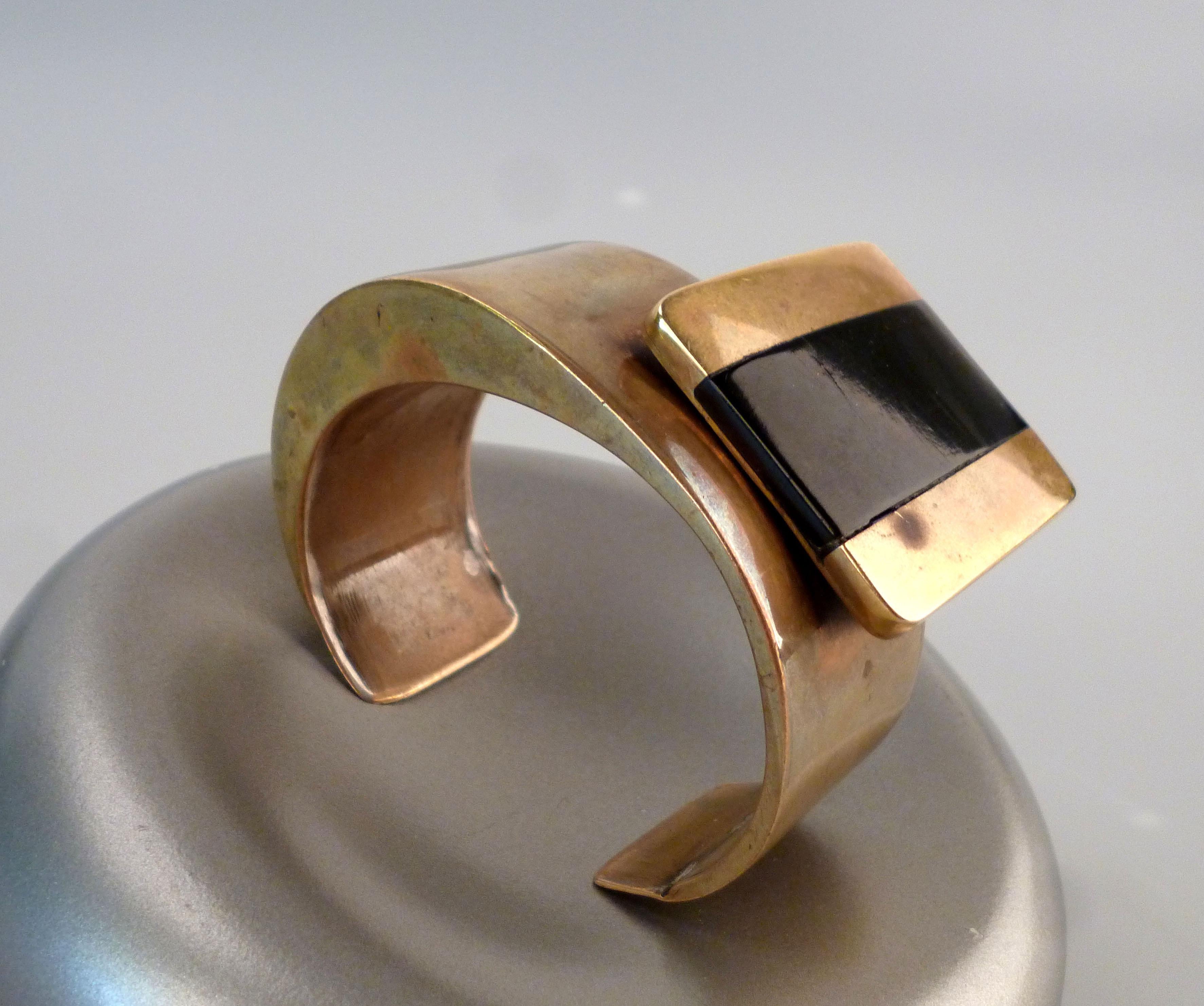 American Handmade Solid Brass Bracelet For Sale