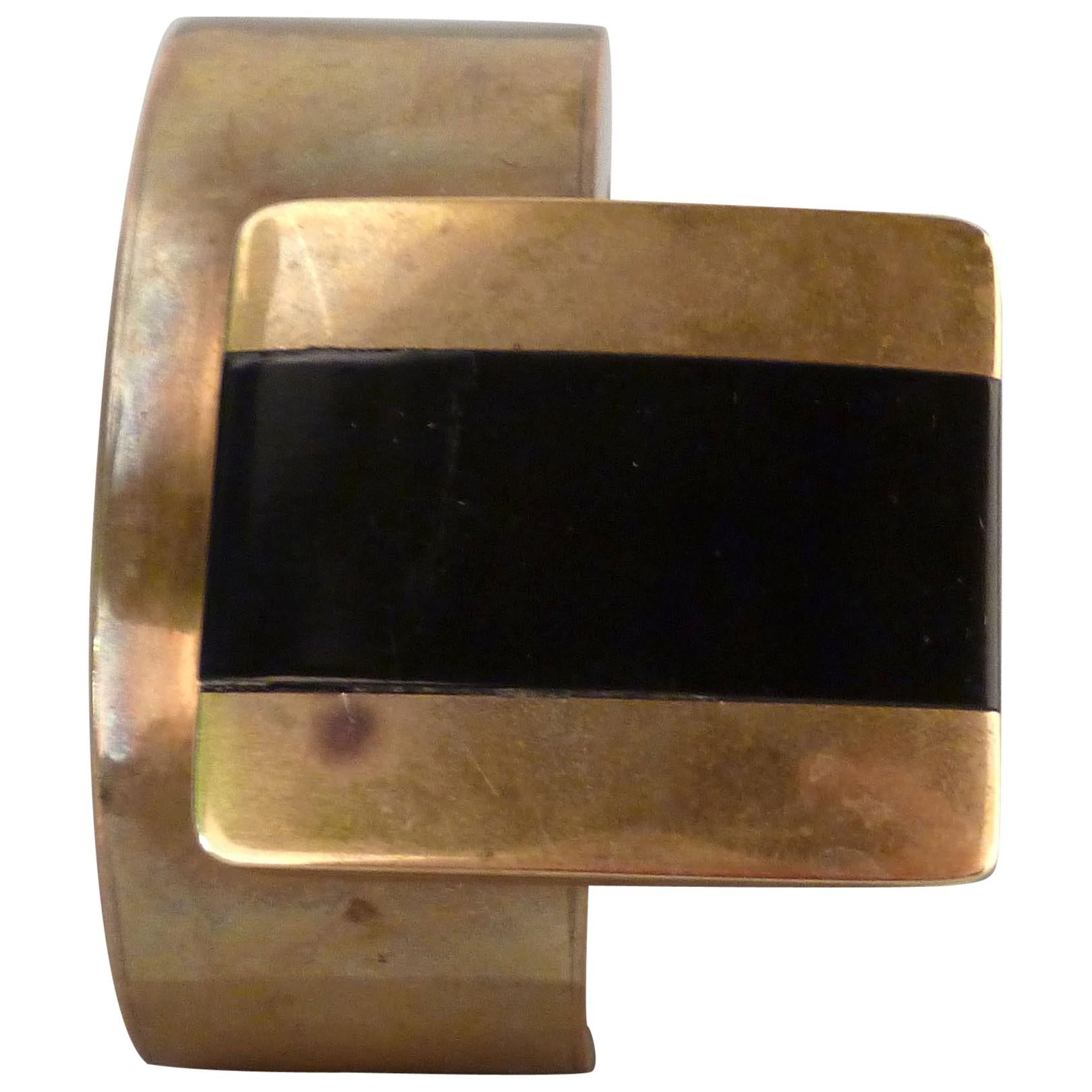 Handmade Solid Brass Bracelet For Sale