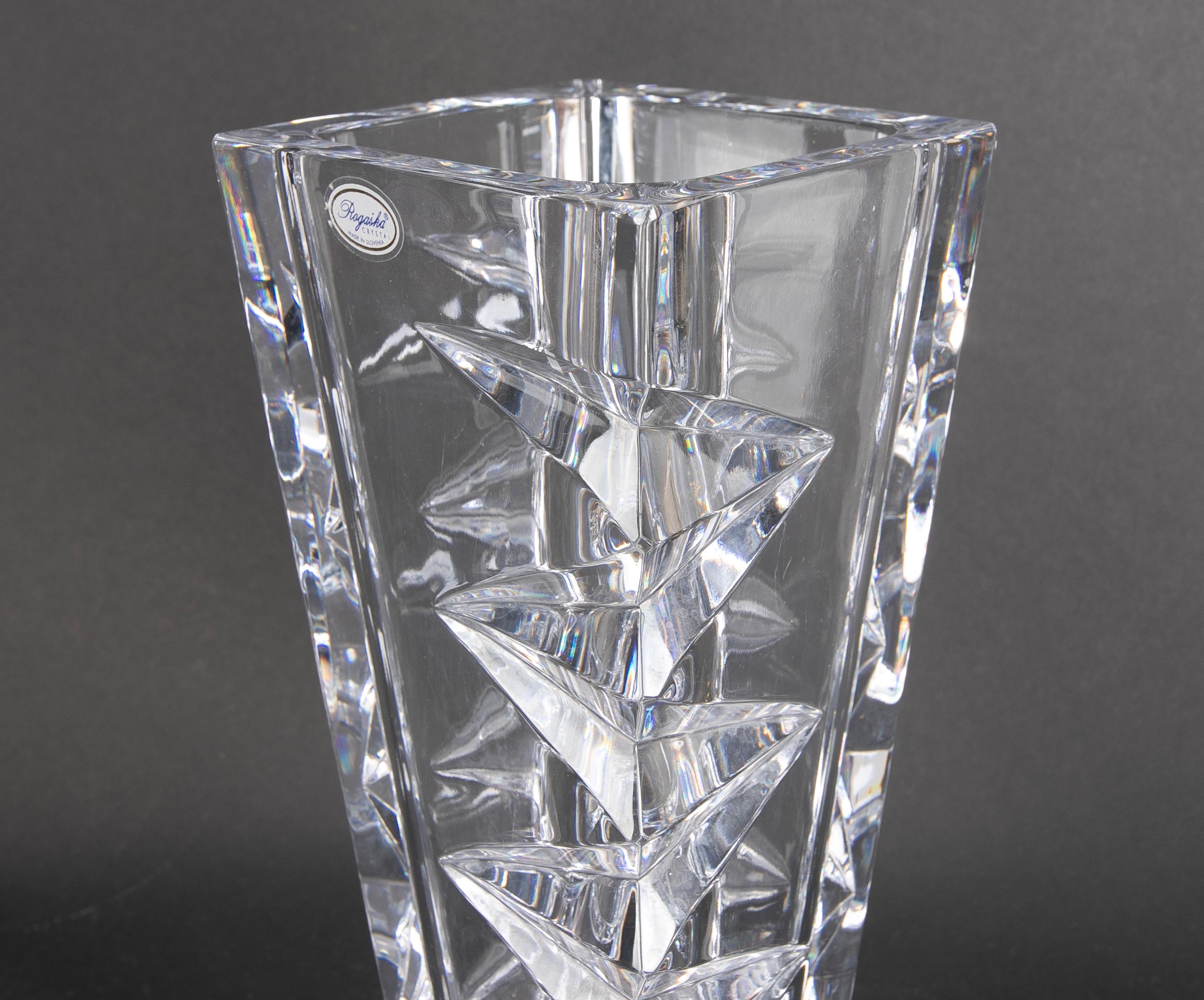 Handmade Solid Crystal Vase For Sale 5