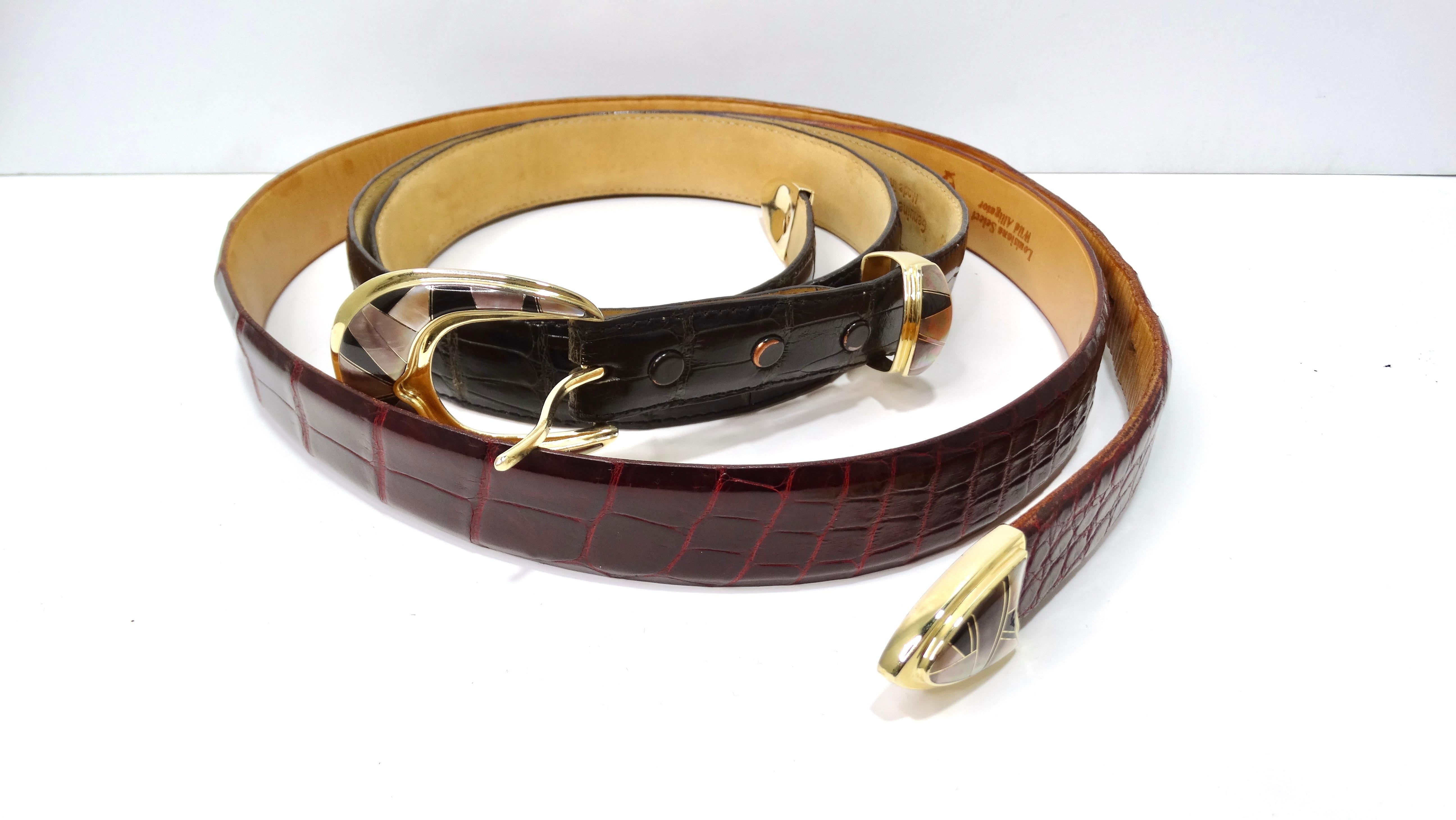 14k solid gold belt buckle