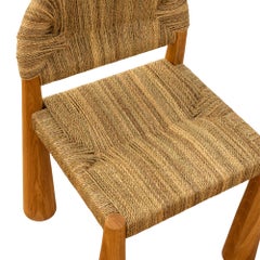 Handmade Dune Chair, Solid Oak & Rattan, Sculptural Design, New