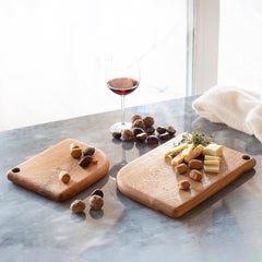 Handmade Solid Oak Wood Charcuterie and Cheese Board Set