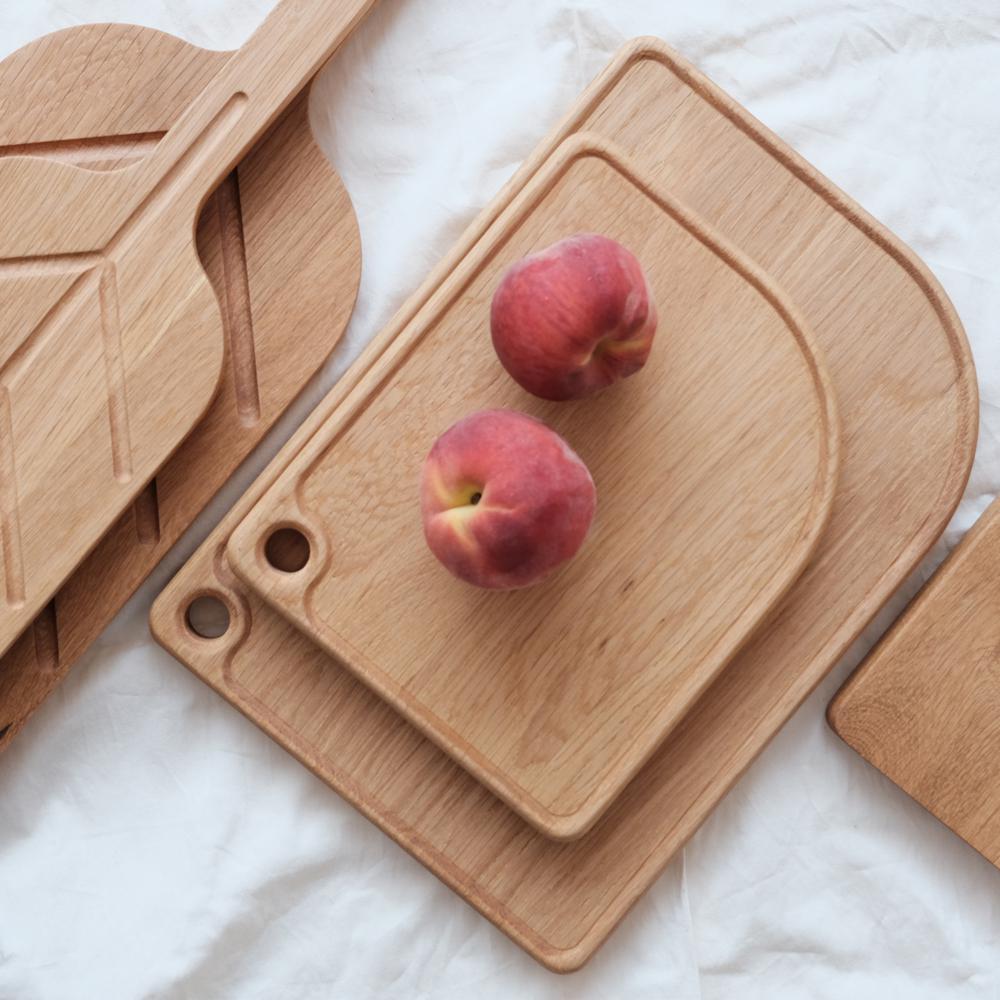 Turkish Handmade Solid Oak Wood Charcuterie and Cheese Board Set  For Sale