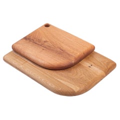 Handmade Solid Oak Wood Charcuterie and Cheese Board Set 