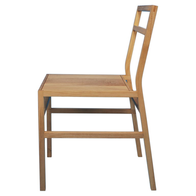Handmade Solid Wood Chair in Oak, Olive Ash or London Plane, Made by Loose Fit For Sale at 1stDibs