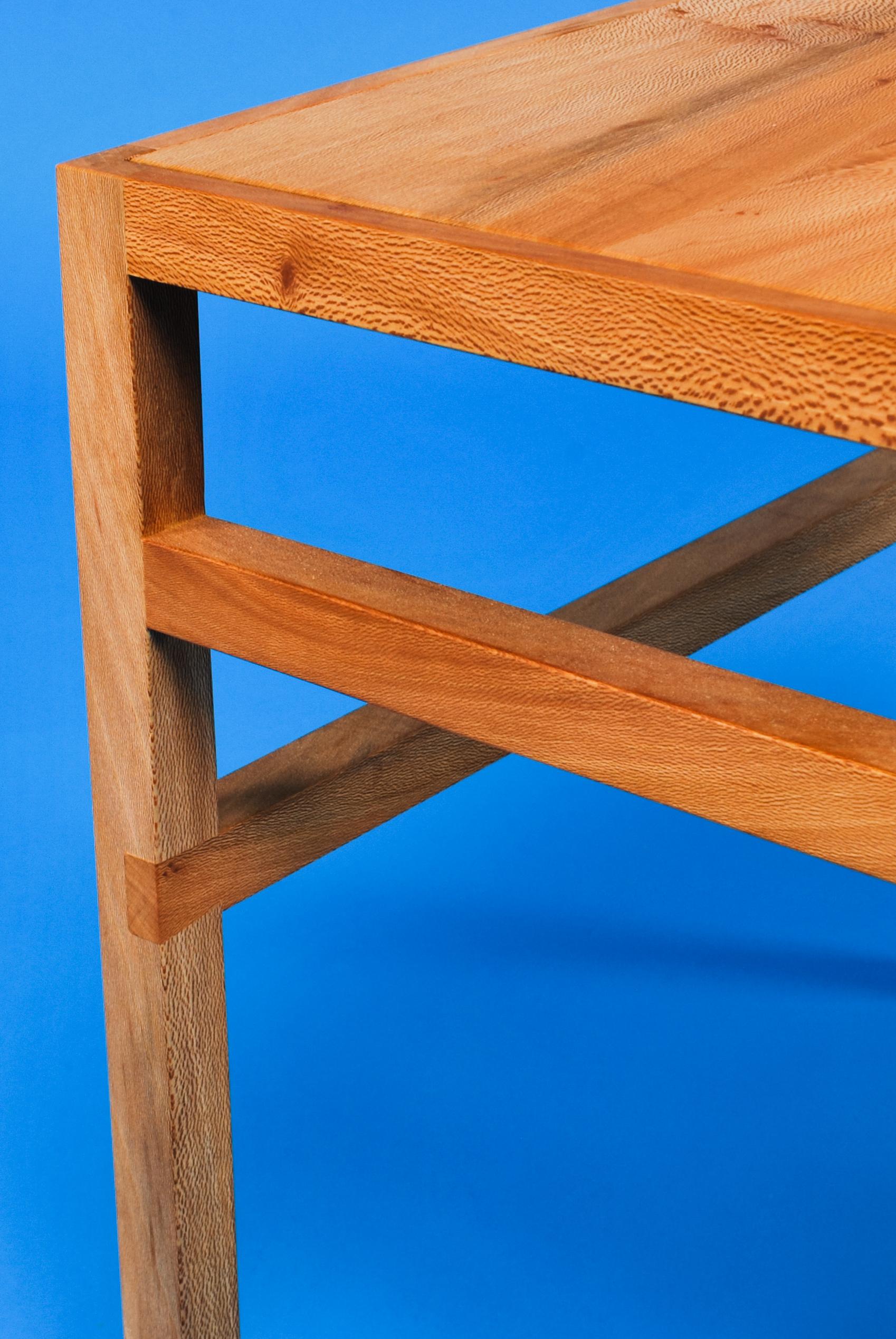 Hand-Crafted Organic Modern Dining Chair, Solid Wood, London Plane, Handmade by Loose Fit, UK For Sale
