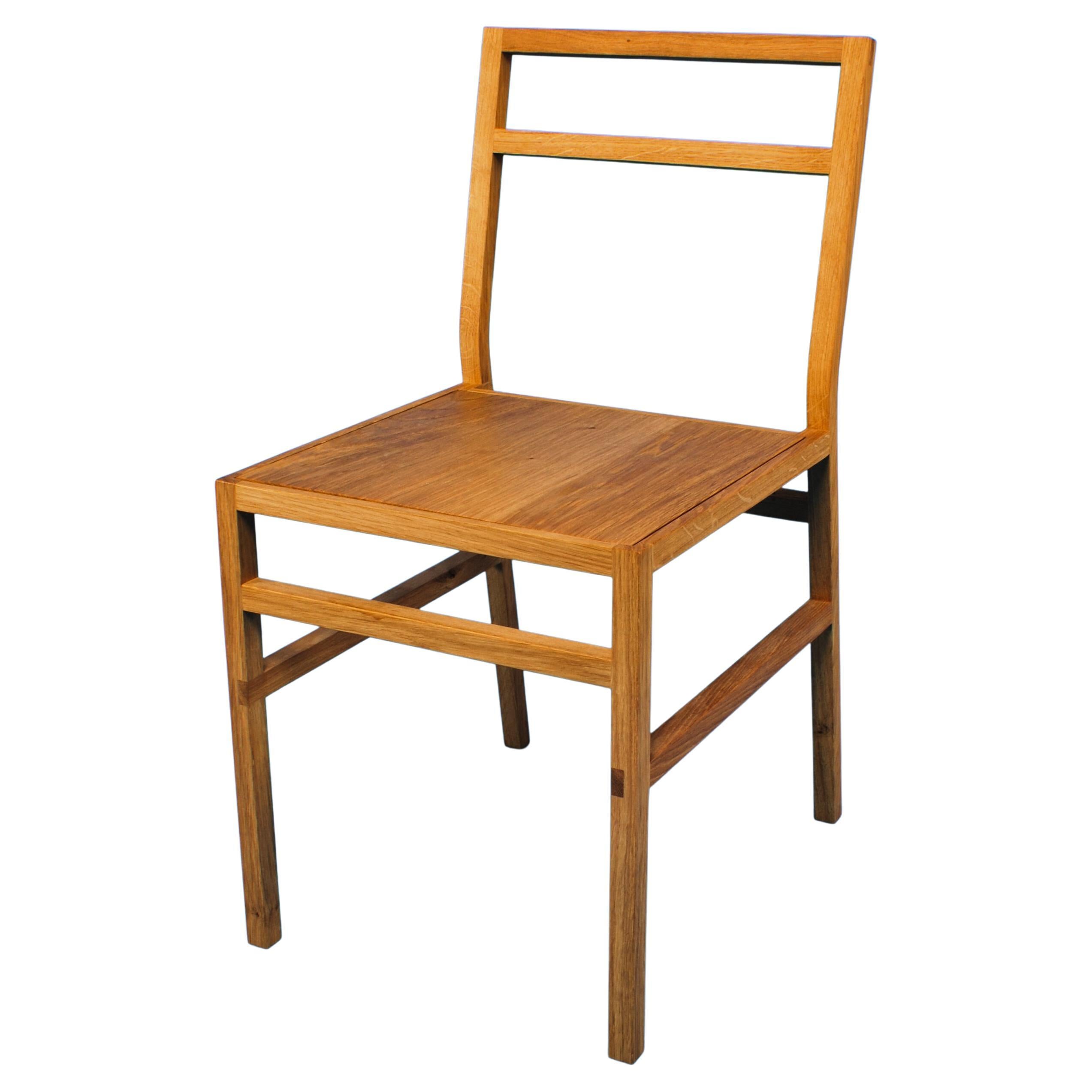 Sawtooth Bench in Solid English Oak, Designed and Handmade by Loose Fit