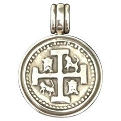 Handmade Spanish Coin Medallion Pendant