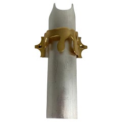 Handmade Sterling Silver and Gold-Plated Mezuzah Case  Carmel Shabi  Jerusalem