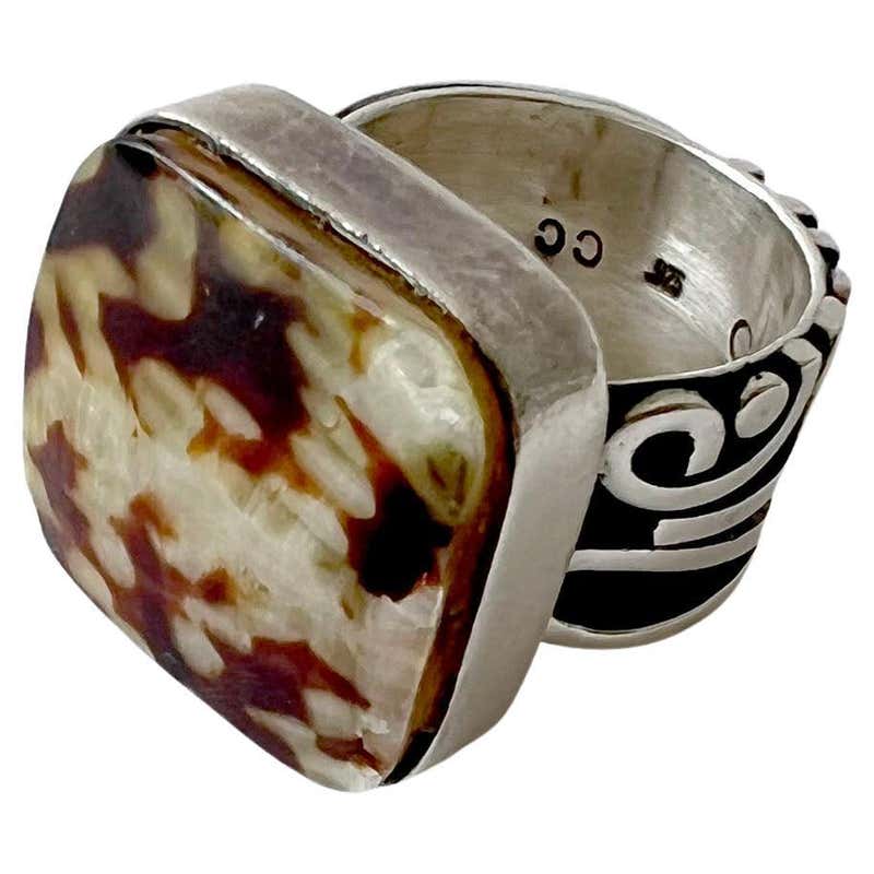Silversimth Rings Swedish Silversmith, Modernist Alliance Ring in Sterling Silver with ...
