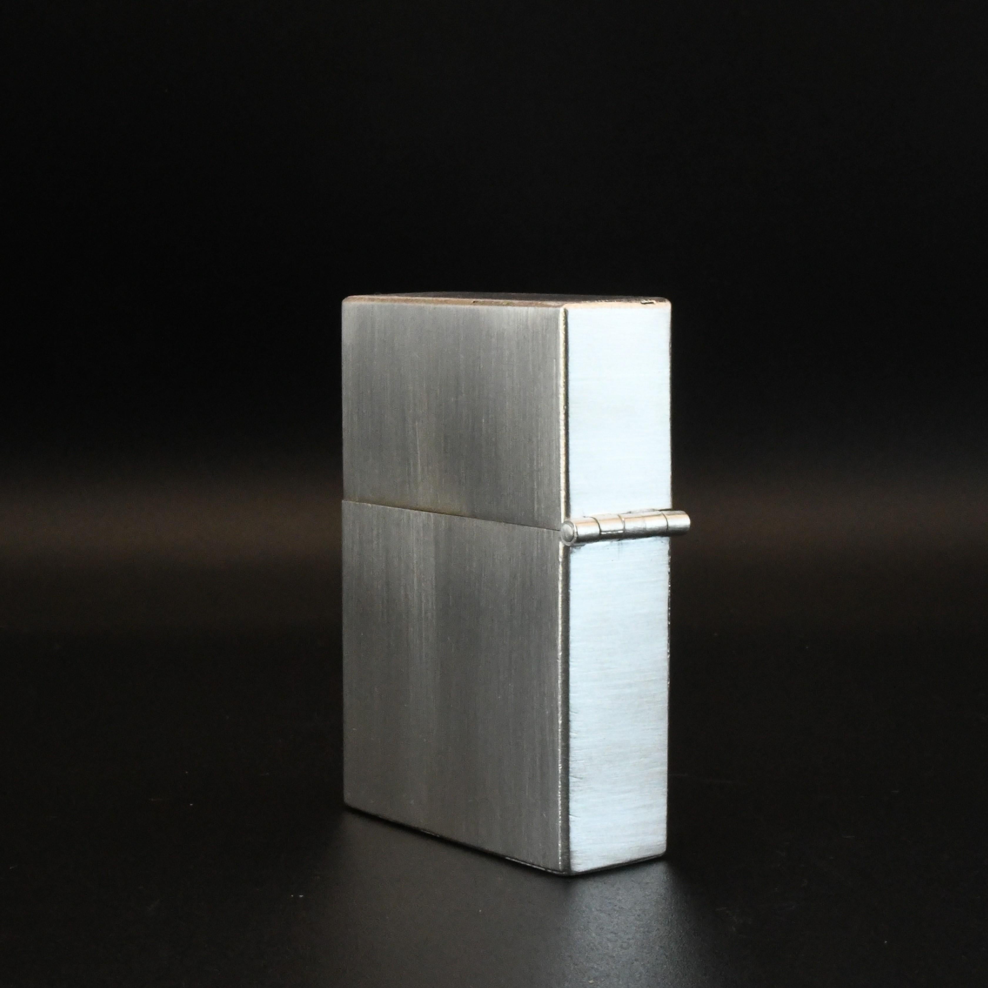 Encendedor de combustible estilo Zippo de plata de ley hecho a mano en venta 5