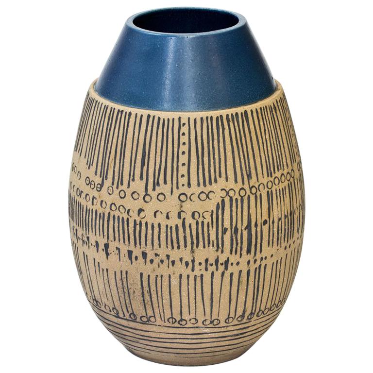Handmade Stoneware Floor Vase by Lisa Larson for Gustavsberg, Sweden, 1960s