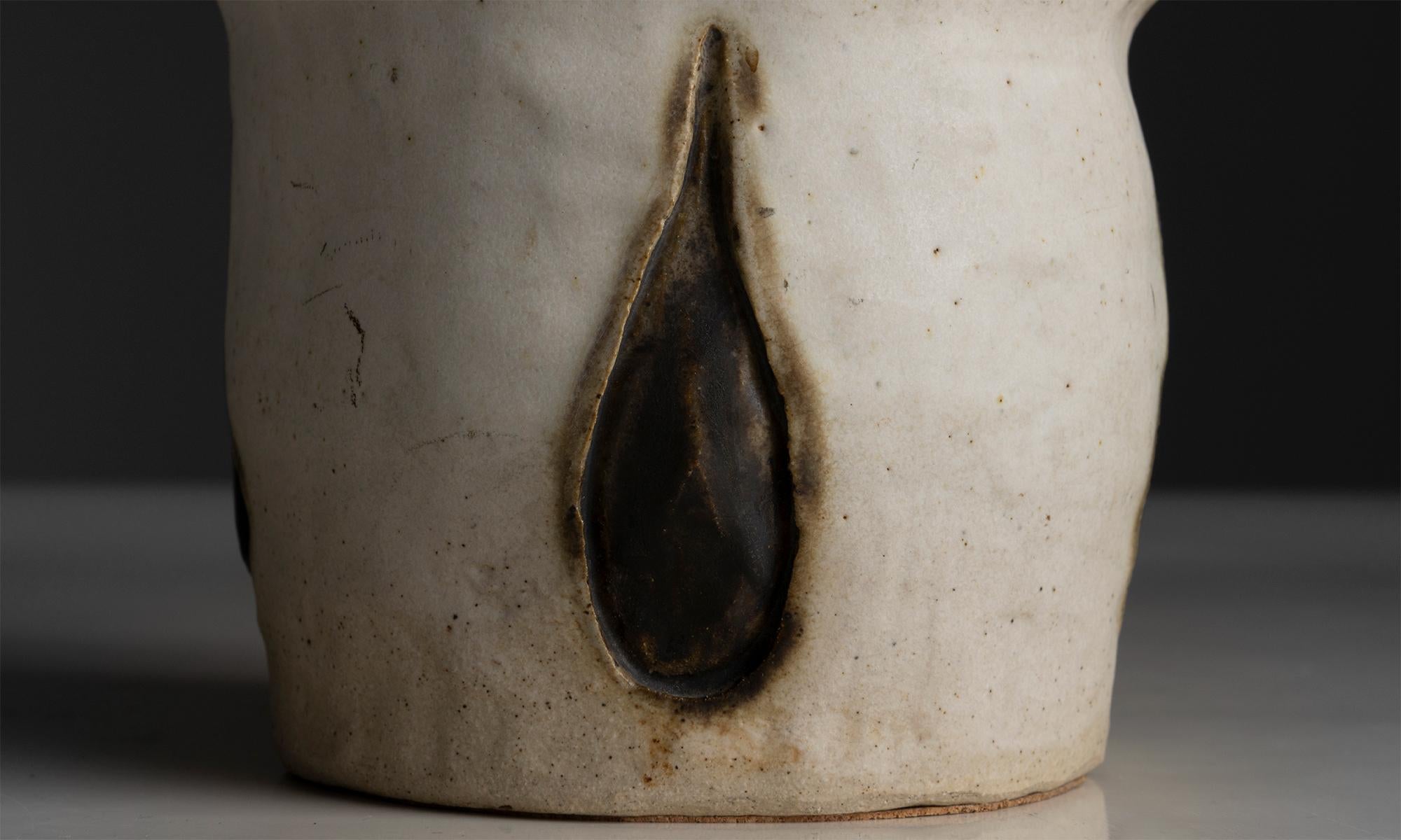 Lampada in gres fatta a mano, Inghilterra, circa 1970 In condizioni buone in vendita a Culver City, CA