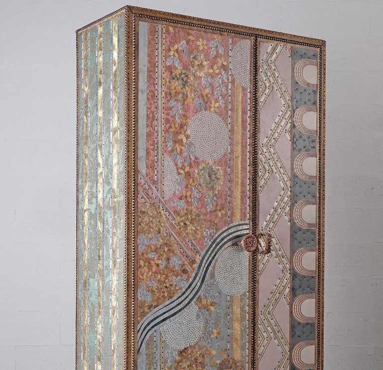 Handmade Stunning Unique Luxury Artist Armoire Wardrobe For Sale at