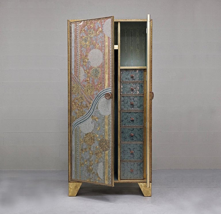 Handmade Stunning Unique Luxury Artist Armoire Wardrobe For Sale at