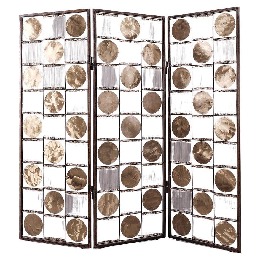 Italian Handmade Stunning Unique Luxury Artist Screen Room Divider For Sale