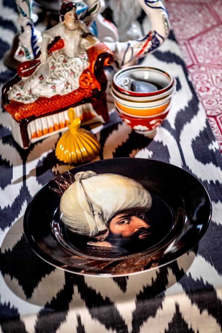Handmade Sultan Bejazet Ceramic Dinner Plate In New Condition For Sale In ROCCAVIVARA CB, IT