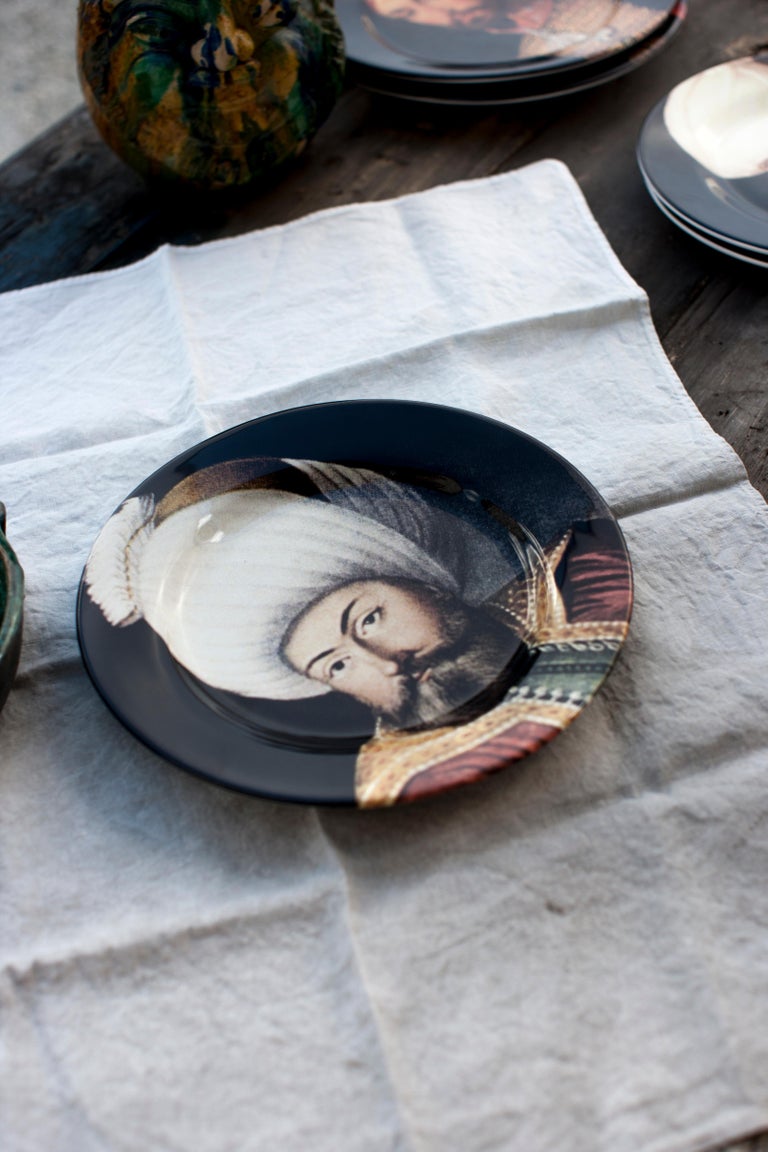 Handmade Sultan Beyazid Ceramic Dinner Plate For Sale at 1stDibs