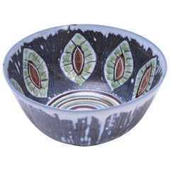 Handmade Swedish Mid-Century Modern Ceramic bowl by Alingsås Ceramic
