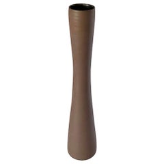 Handmade Tall Slender Fine Ceramic Vase, Contemporary, Italy