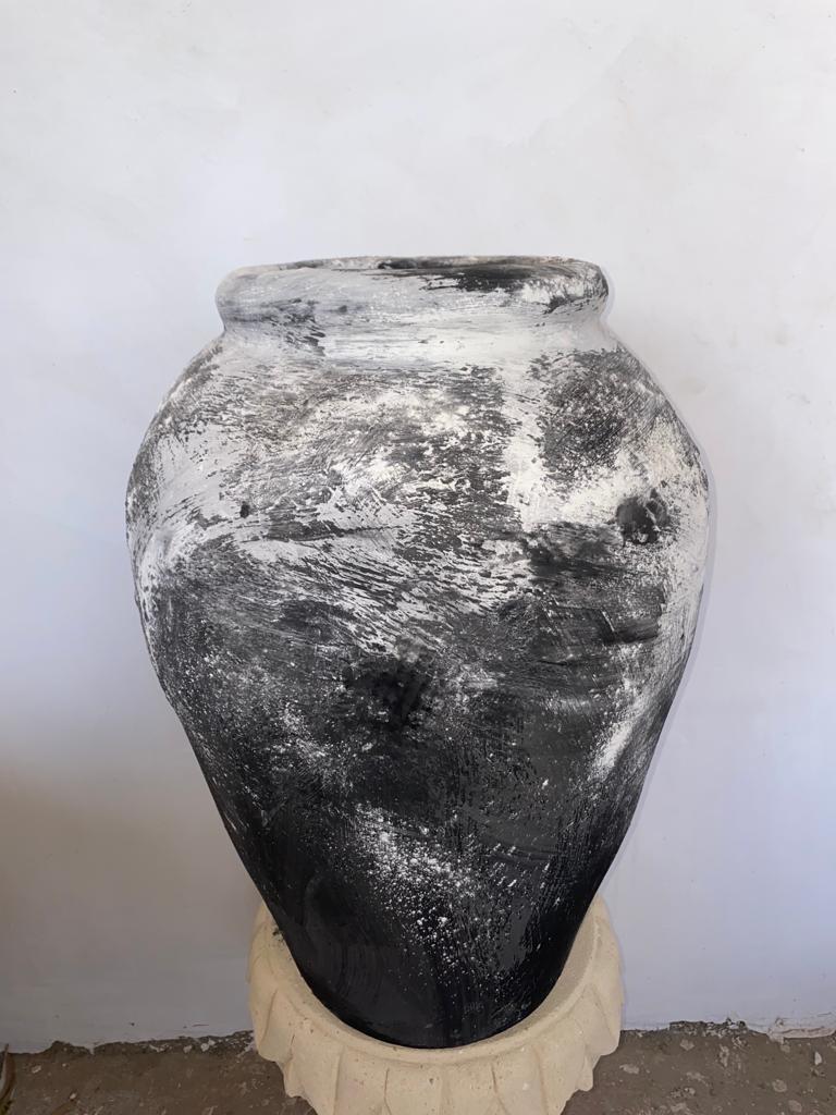 Modern Handmade Tamegroute Vase 8 by Contemporary Orientalism For Sale