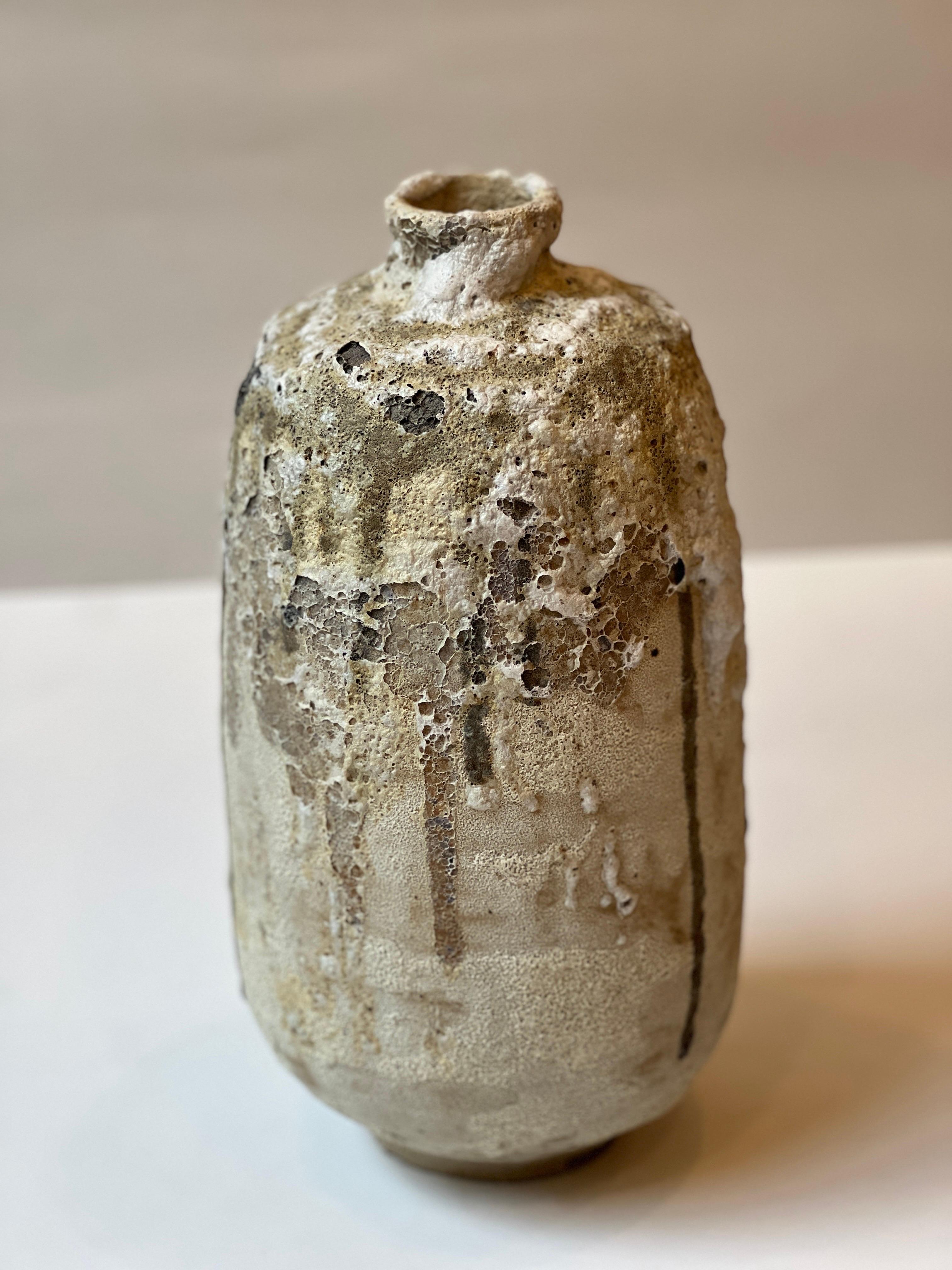 Vase en terre cuite émaillée Cratère fait à la main - grand Neuf - En vente à Brooklyn, NY
