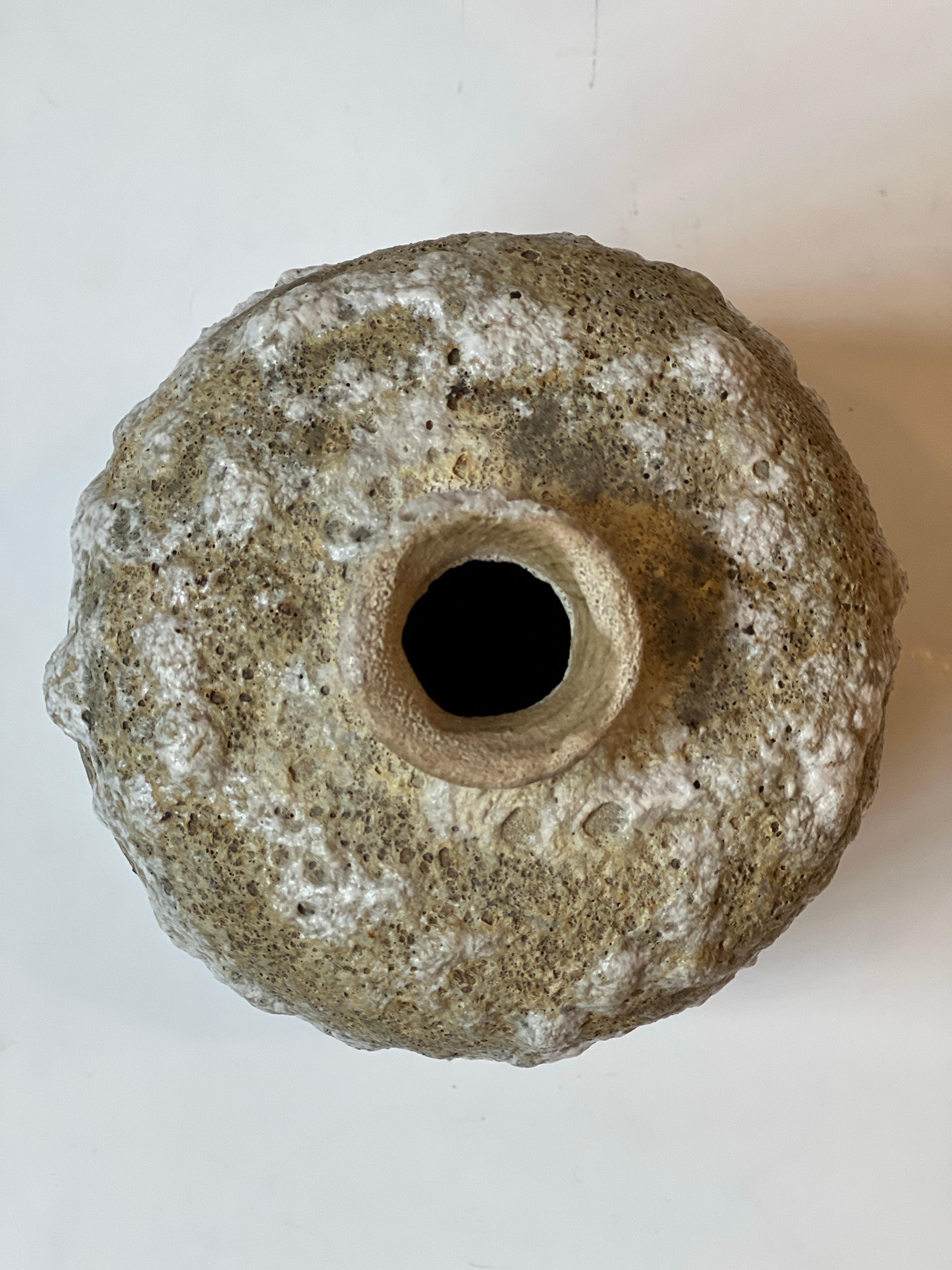 Vase en terre cuite émaillée cratère fait à la main Medium en vente 5