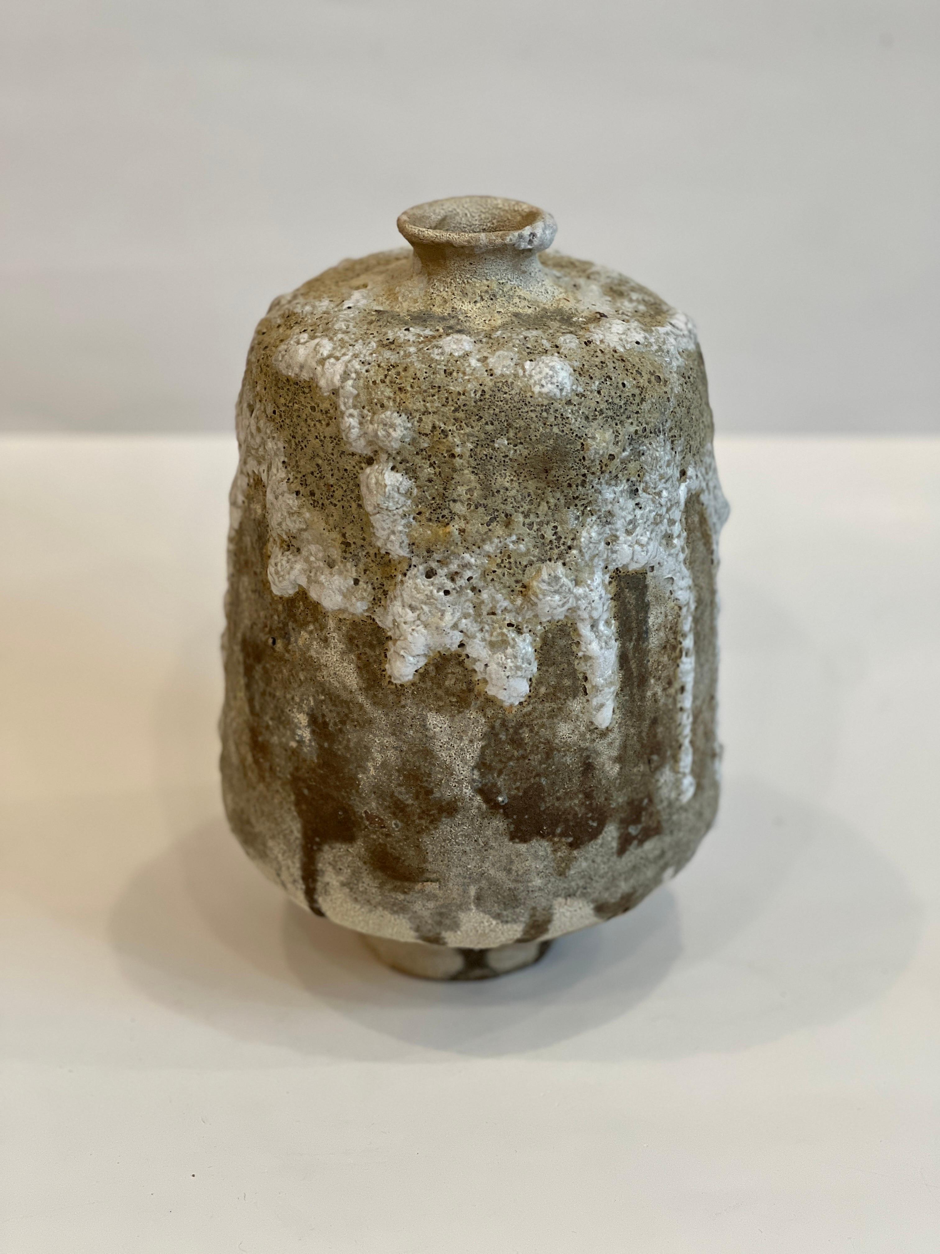 Vase en terre cuite émaillée cratère fait à la main Medium Neuf - En vente à Brooklyn, NY