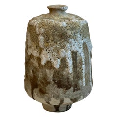 Vase en terre cuite émaillée cratère fait à la main Medium