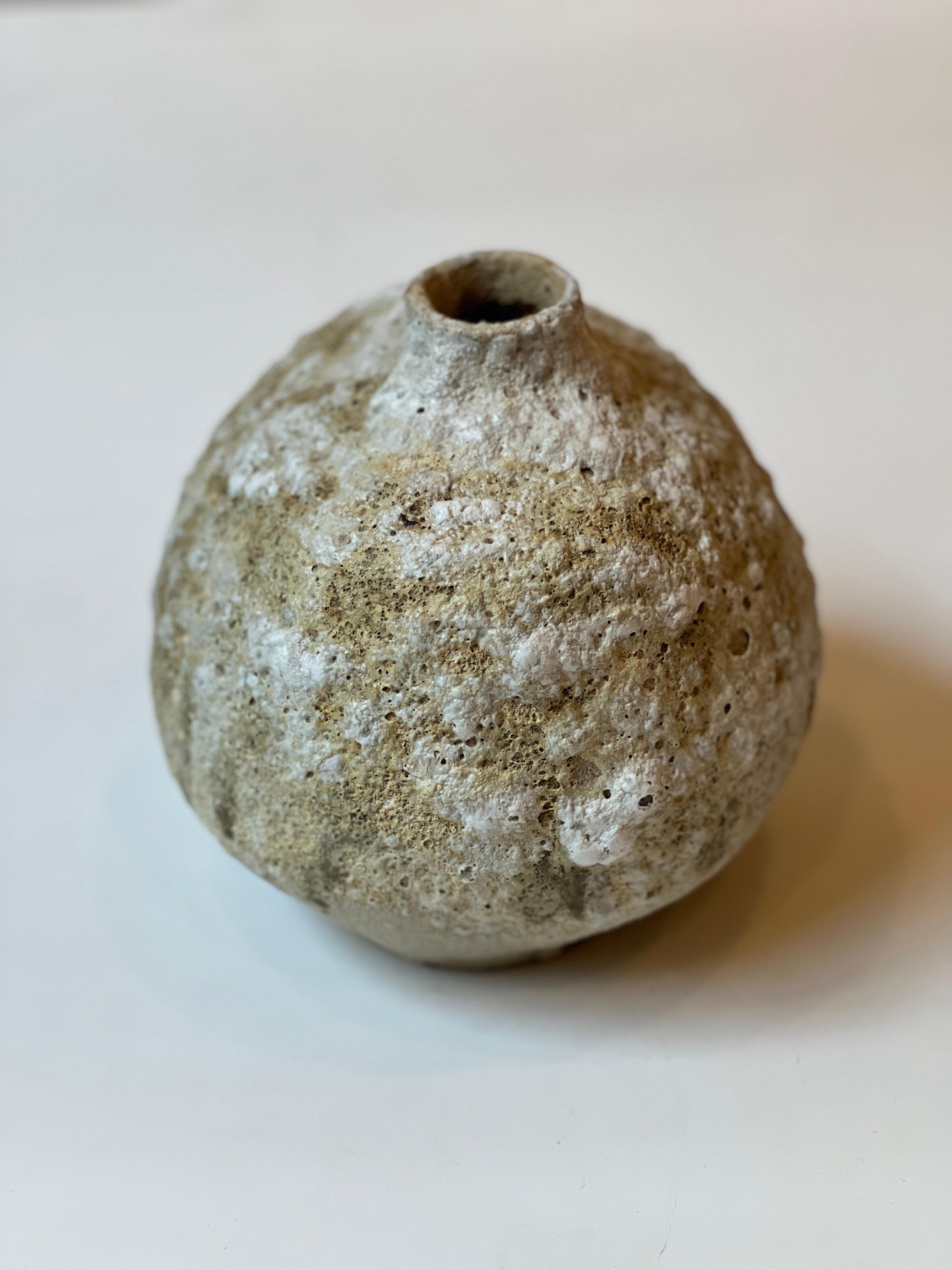Argilla Vaso in terracotta smaltato a mano - Piccolo in vendita