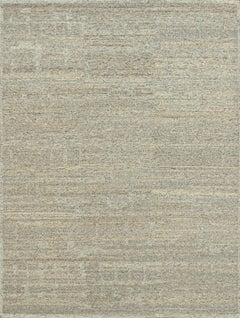 Handmade Textured Neutral Wool Rug with Subtle Speckled Finish