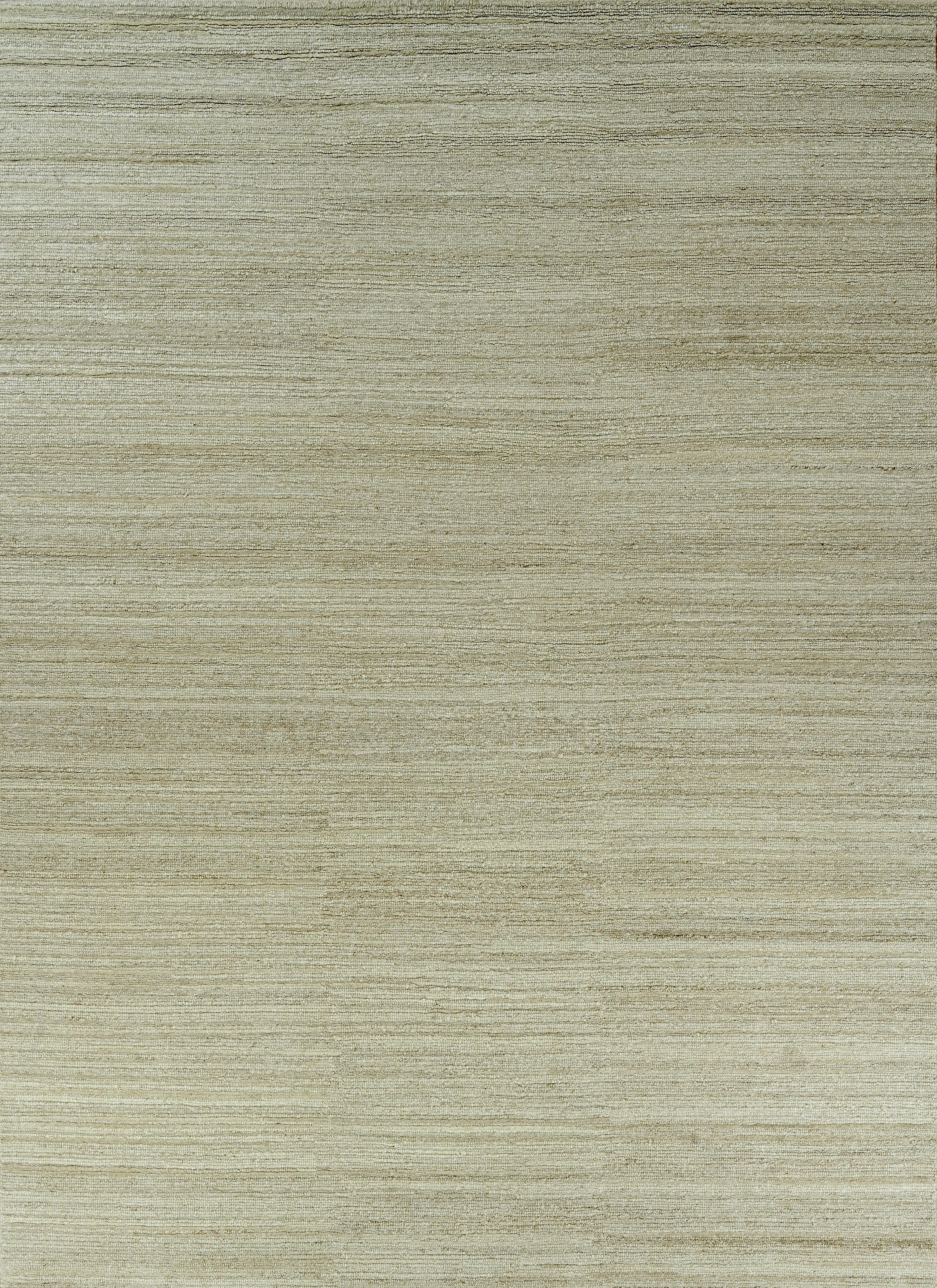 Handmade Textured Wool Rug in Ivory Beige with Subtle Tonal Variation For Sale