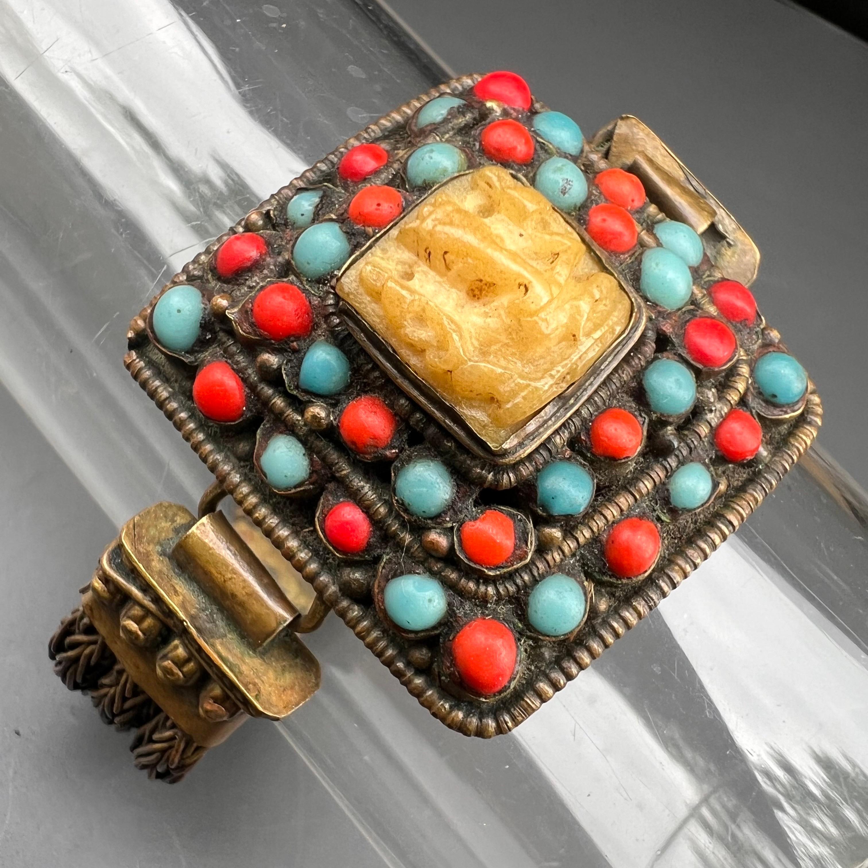 Pulsera tibetana hecha a mano con Ganesha tallado en Bueno estado para la venta en Monroe Township, NJ