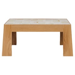 Table basse Lith à plateau en carreaux faite à la main par Lynnea Jean