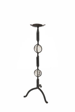 Handmade Torch/Wrought Iron Torches and Glass from the 19th Century, Italy