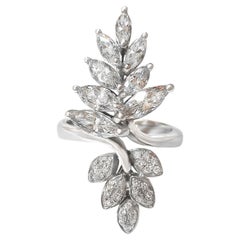 Handmade Tree of Life Ring, Approximately 2.75cts of Diamonds, 18k White Gold