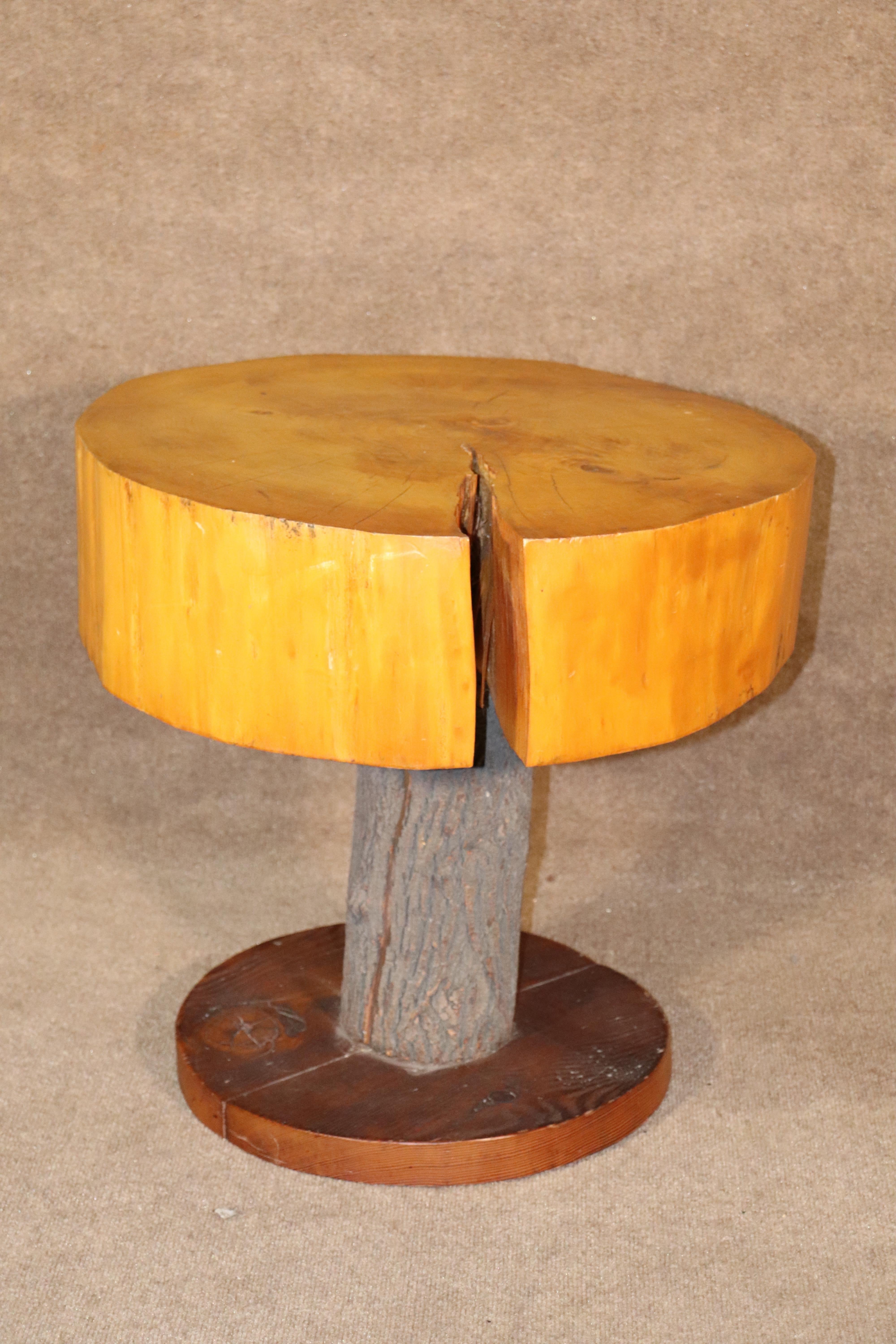20th Century Handmade Tree Slab Table For Sale