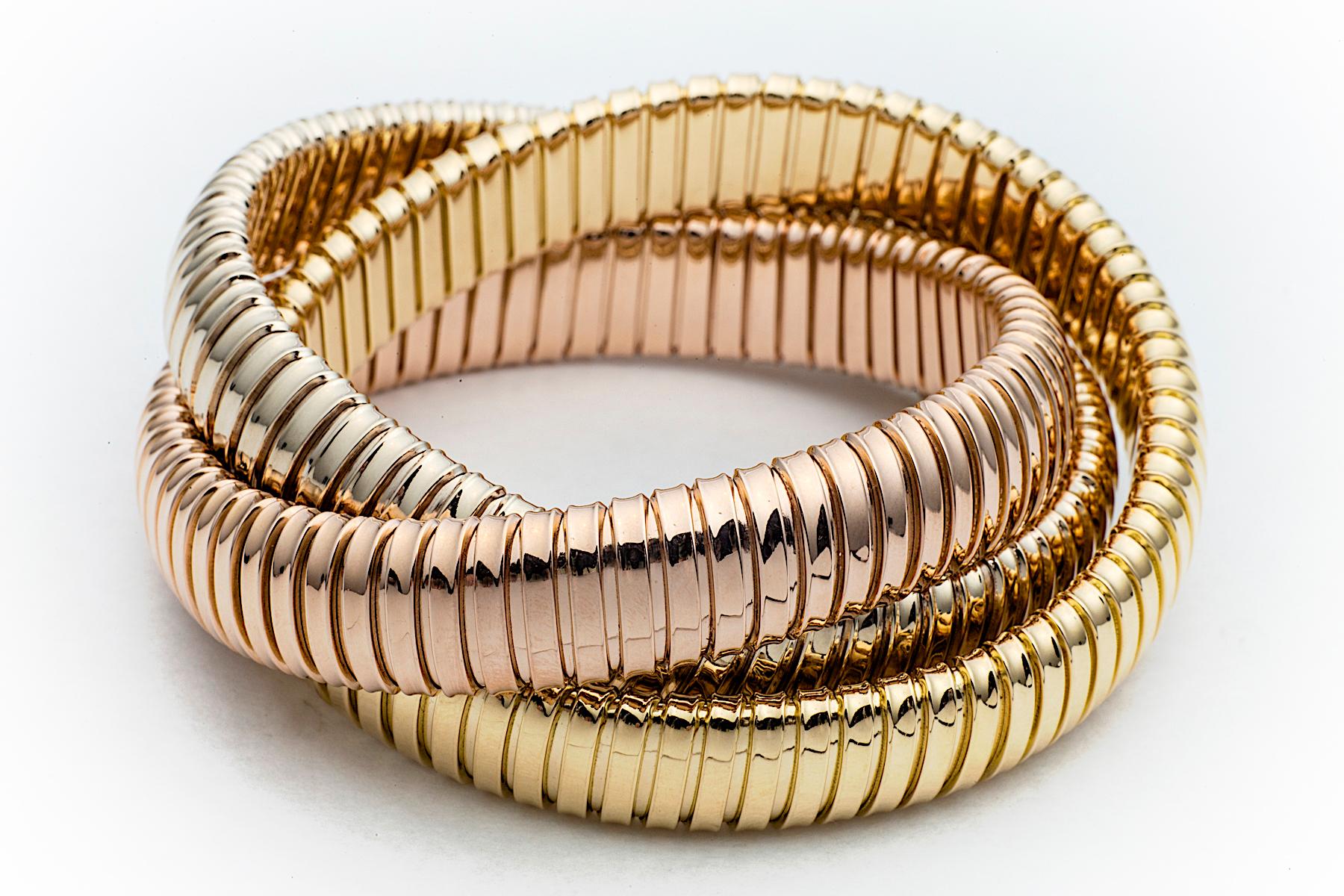 3 color gold bracelets