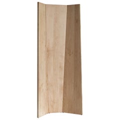 Tri-Fold Solid Maple Folding Screen or Room Divider