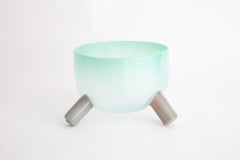Handmade Tri-Leg Mint or Grey Bowl